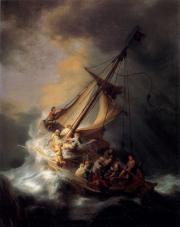 Rembrandt: Christ in the Storm on the Lake of Galilee, 1633.- Krisztus a Galileai tengeri viharban